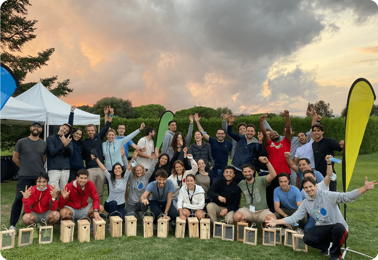 Abacum's team at an offsite in 2022