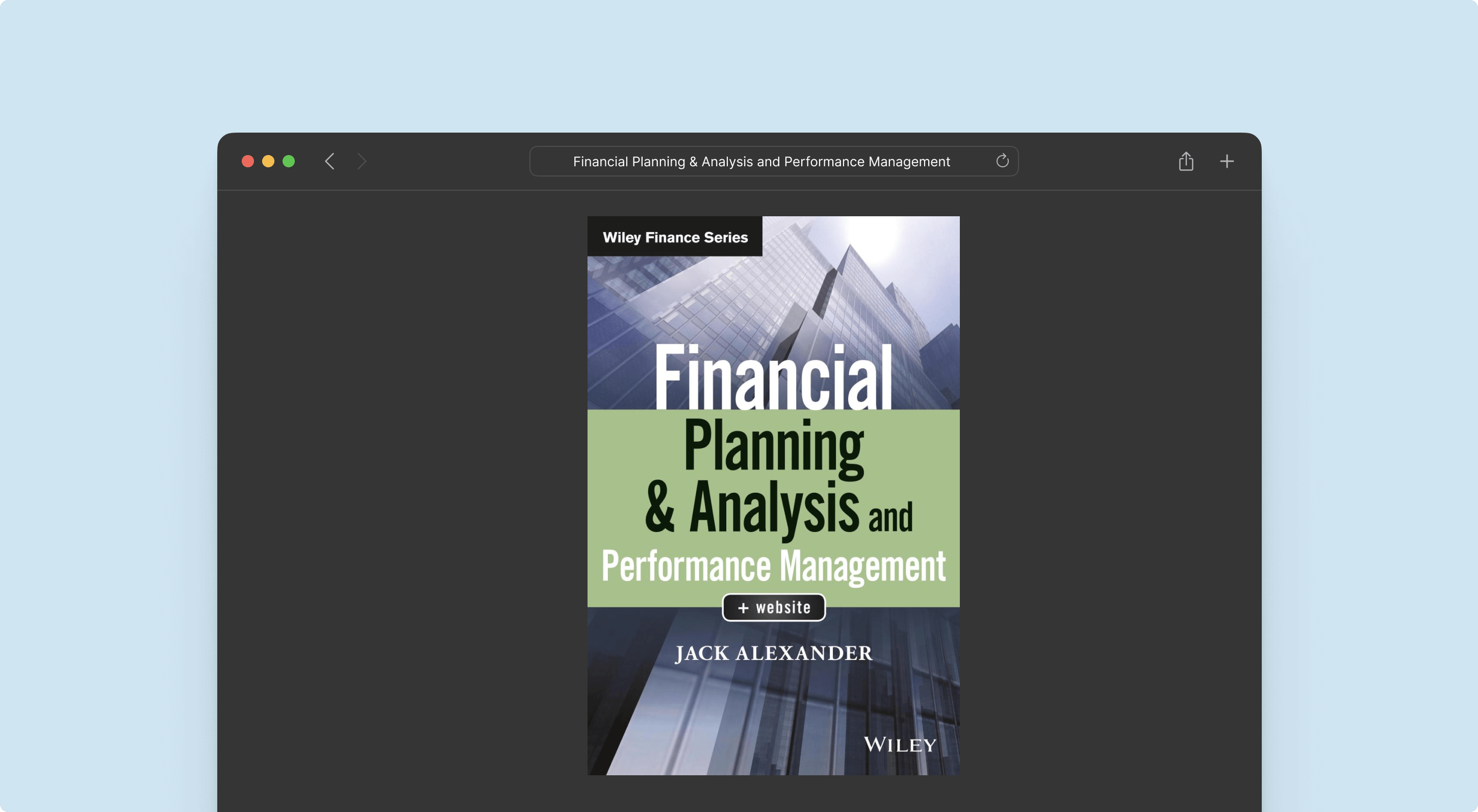 financial planning and analysis and performance management book