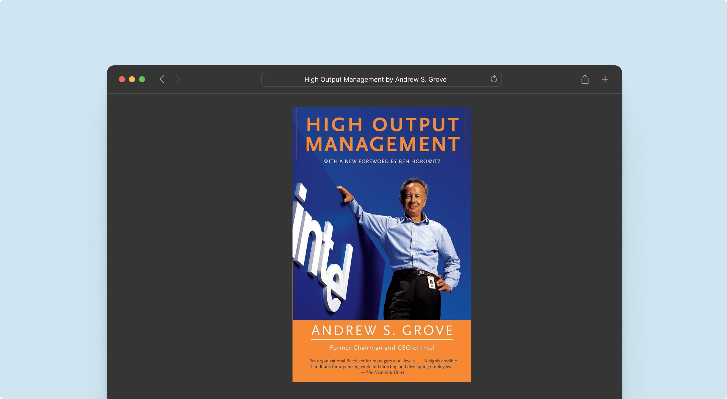 high output management book