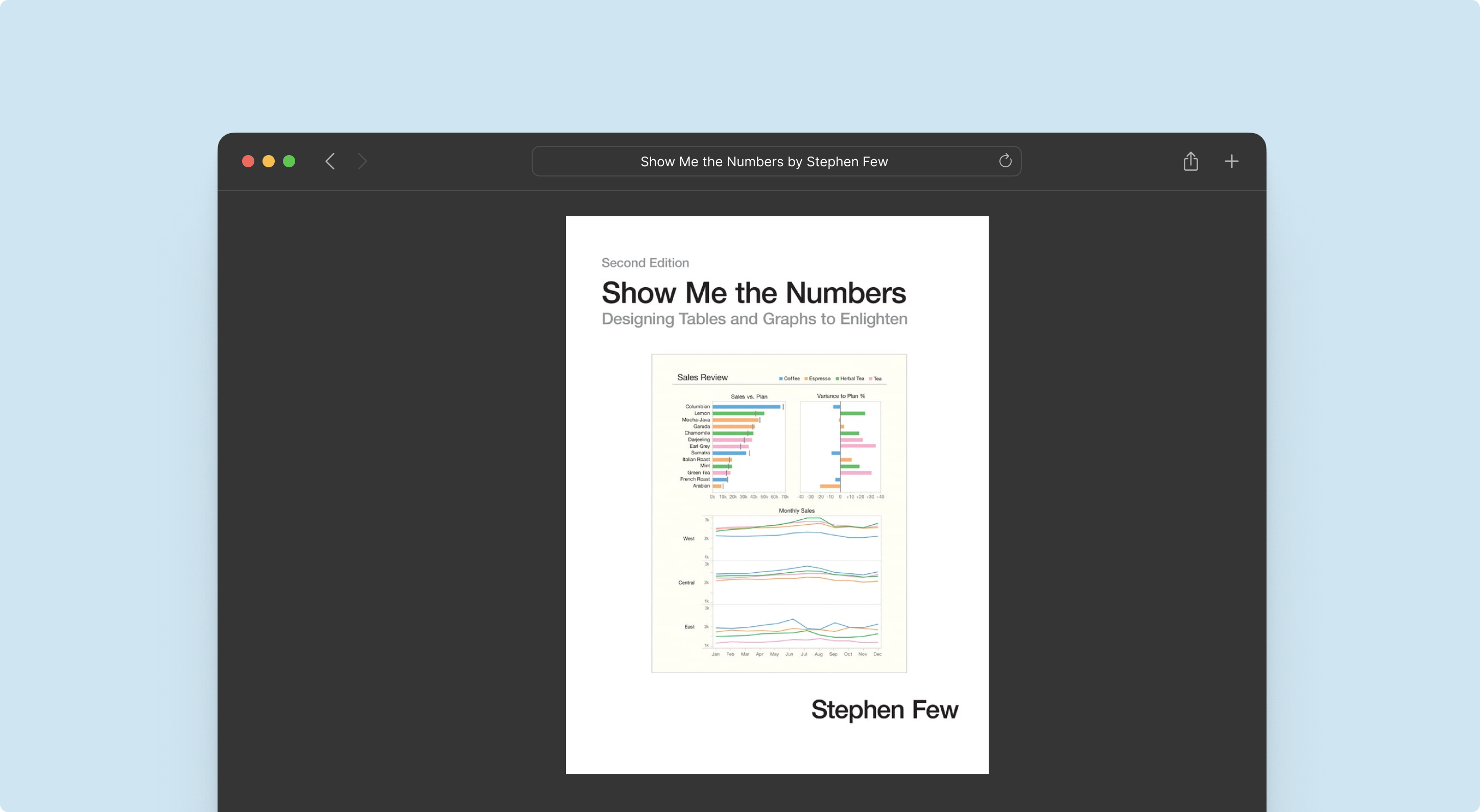 show me the numbers designing tables and graphs to enlighten book